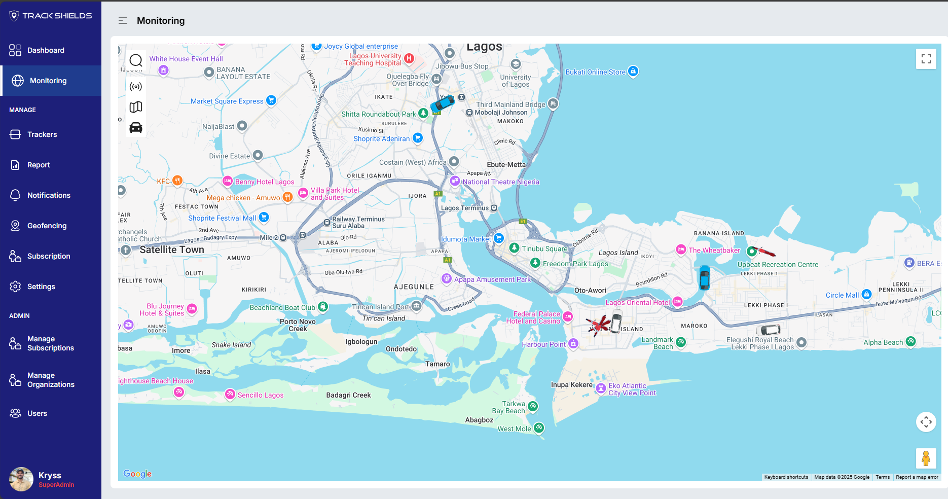 Trackshields Platform